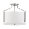 Designers Fountain 15in Elara 3-Light Polished Nickel Ceiling Light Semi Flush Mount 93911-PN - alternate 1
